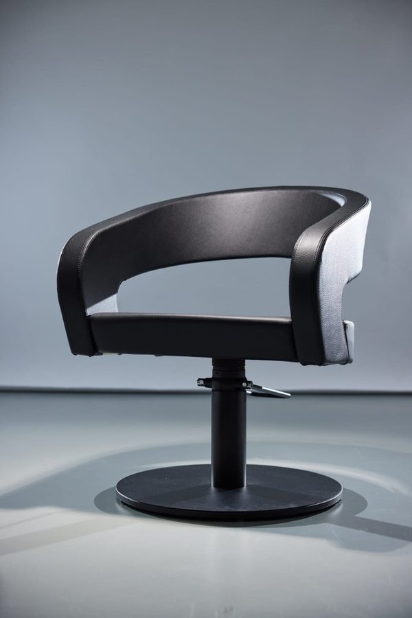 Friseurstuhl Greiner Modell 50 Tellerfuß rund schwarz